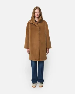 Blair Camel Mid-Length Coat